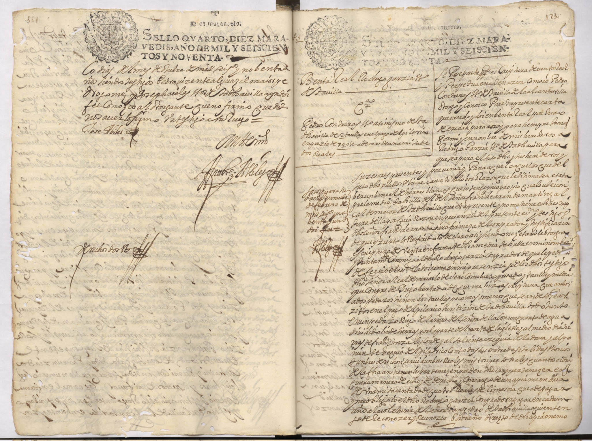 Registro de Antonio Avilés Carrillo, Alcantarilla. Años 1690-1692.